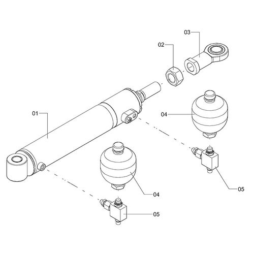 Cilindro hidr fechamento seg. 1 dir 1250844 (CONJUNTO COMPLETO) Cilindro hidr fechamento seg. 1 dir 1250844 (CONJUNTO COMPLETO)