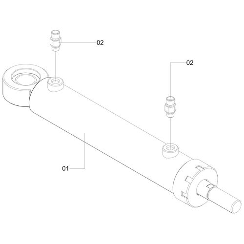 Cilindro do bitolador c/ conexões inox 1251124 (CONJUNTO COMPLETO) Cilindro do bitolador c/ conexões inox 1251124 (CONJUNTO COMPLETO)