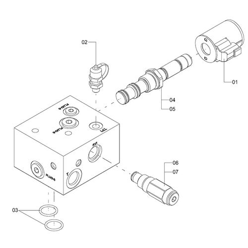 BLOCO DA BOMBA JP 1251330 (CONJUNTO COMPLETO) BLOCO DA BOMBA JP 1251330 (CONJUNTO COMPLETO)