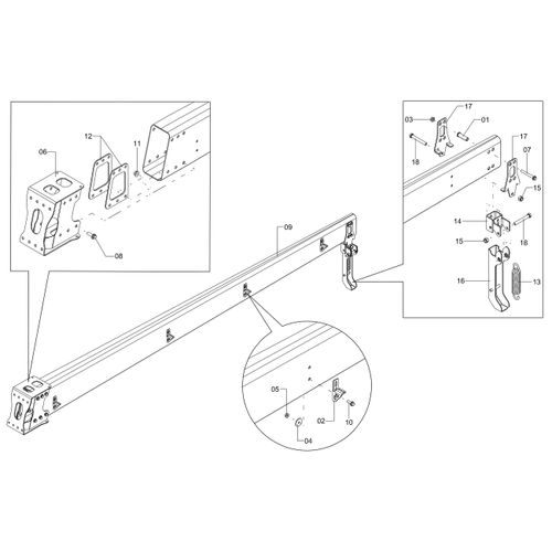 Segmento 3 - FC - montado dir 1251363 (CONJUNTO COMPLETO) Segmento 3 - FC - montado dir 1251363 (CONJUNTO COMPLETO)