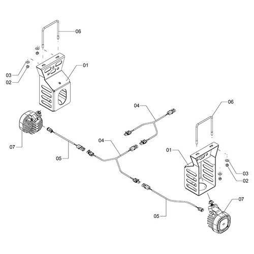 Módulo iluminação barra - 24M Canavieiro 1252645 (CONJUNTO COMPLETO) Módulo iluminação barra - 24M Canavieiro 1252645 (CONJUNTO COMPLETO)