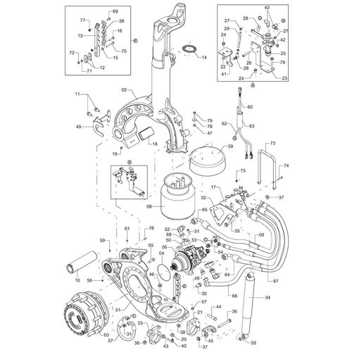 MÓDULO SUSPENSÃO DIANTEIRO ESQUERDO - 1252817 - VERSÃO - 2018/7-  -0