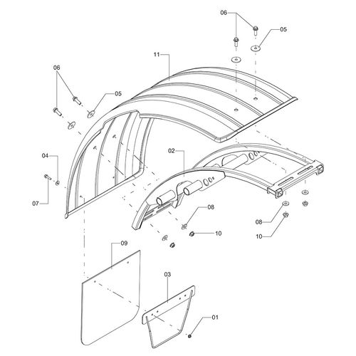 Módulo paralama traseiro esquerdo 1253292 (CONJUNTO COMPLETO) Módulo paralama traseiro esquerdo 1253292 (CONJUNTO COMPLETO)