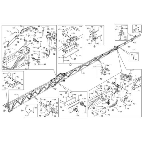 Módulo estrutura barra 36 m direita 1254659 (CONJUNTO COMPLETO) Módulo estrutura barra 36 m direita 1254659 (CONJUNTO COMPLETO)