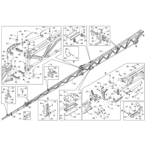 Módulo estrutura barra 36 m esquerda 1254662 (CONJUNTO COMPLETO) Módulo estrutura barra 36 m esquerda 1254662 (CONJUNTO COMPLETO)