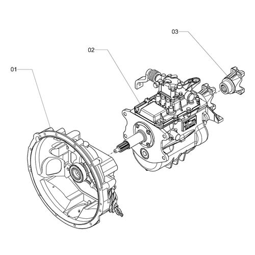 Transmissão FS2305B - Completa 1257062 (CONJUNTO COMPLETO)