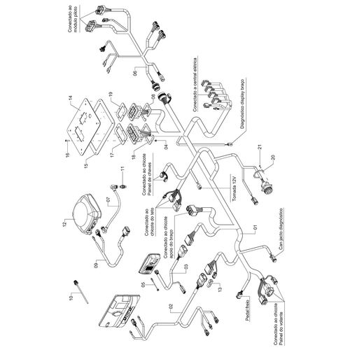 Módulo cabine piloto hidr. Trimble 1 - 1259610 - VERSÃO - 2019/3-E -0