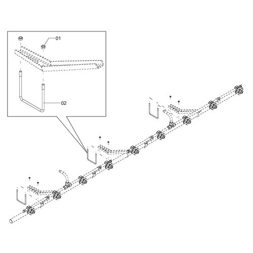 Elemento de ligação do ramal central 1259801 (CONJUNTO COMPLETO) Elemento de ligação do ramal central 1259801 (CONJUNTO COMPLETO)