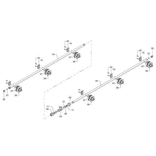 Conjunto - ramal esp. 500 - 6 bicos ISO - 1260200 - VERSÃO - SAP-2019/5-  -0