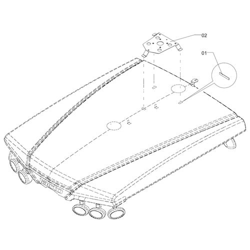 Módulo suporte da antena OTMIS 7 1263333 (CONJUNTO COMPLETO) Módulo suporte da antena OTMIS 7 1263333 (CONJUNTO COMPLETO)