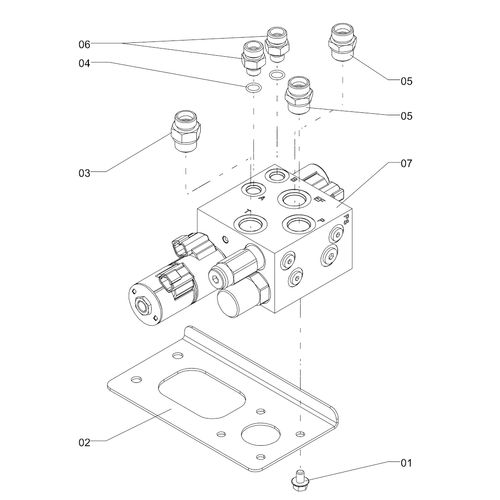 Bloco hidr piloto automát APJ - UP-Plus 1264569 (CONJUNTO COMPLETO) Bloco hidr piloto automát APJ - UP-Plus 1264569 (CONJUNTO COMPLETO)