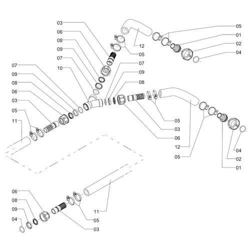 Conjunto bifurcação do quadro e filtro 1265128 (CONJUNTO COMPLETO) Conjunto bifurcação do quadro e filtro 1265128 (CONJUNTO COMPLETO)