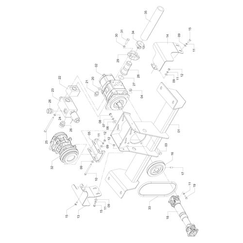 Conj. acion. compressor e bomba hidr 1267799 (CONJUNTO COMPLETO) Conj. acion. compressor e bomba hidr 1267799 (CONJUNTO COMPLETO)