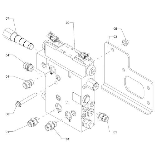 Bloco hidr piloto automát TRB 1267932 (CONJUNTO COMPLETO) Bloco hidr piloto automát TRB 1267932 (CONJUNTO COMPLETO)