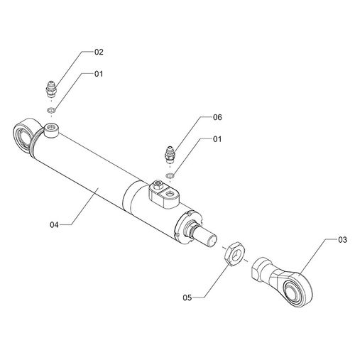 Cilindro hidr. fech seg. 1 - 24m C37 1268451 (CONJUNTO COMPLETO) Cilindro hidr. fech seg. 1 - 24m C37 1268451 (CONJUNTO COMPLETO)