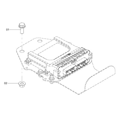 Elemento ligação 2Paraf M12x30 + porcas 1271642 (CONJUNTO COMPLETO) Elemento ligação 2Paraf M12x30 + porcas 1271642 (CONJUNTO COMPLETO)