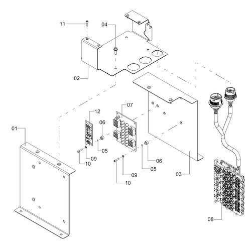 Rack componentes elétricos - Arbus 1271729 (CONJUNTO COMPLETO) Rack componentes elétricos - Arbus 1271729 (CONJUNTO COMPLETO)