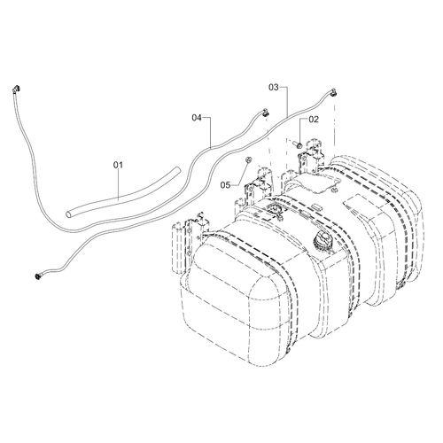 Elemento Ligação Reserv. Combustível 1272091 (CONJUNTO COMPLETO) Elemento Ligação Reserv. Combustível 1272091 (CONJUNTO COMPLETO)