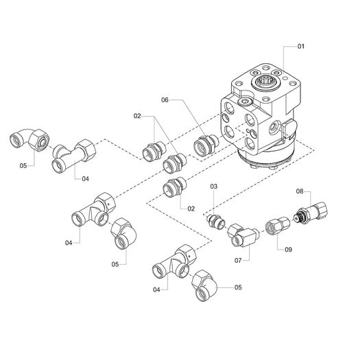 VÁLVULA DIREÇÃO 200CC APJ MONTAGEM - 1236055 - VERSÃO - 2022/1-  -1