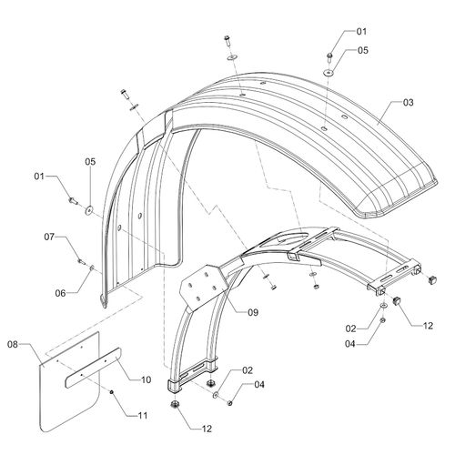 Módulo para-lama esquerdo 1276938 (CONJUNTO COMPLETO) Módulo para-lama esquerdo 1276938 (CONJUNTO COMPLETO)