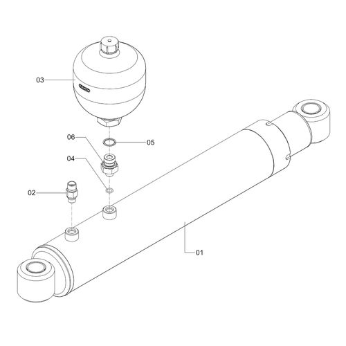 Cilindro hidráulico levante completo 1 1280119 (CONJUNTO COMPLETO) Cilindro hidráulico levante completo 1 1280119 (CONJUNTO COMPLETO)