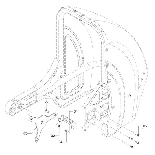 Elemento de ligação abre-linhas e roda 1301466 (CONJUNTO COMPLETO) Elemento de ligação abre-linhas e roda 1301466 (CONJUNTO COMPLETO)