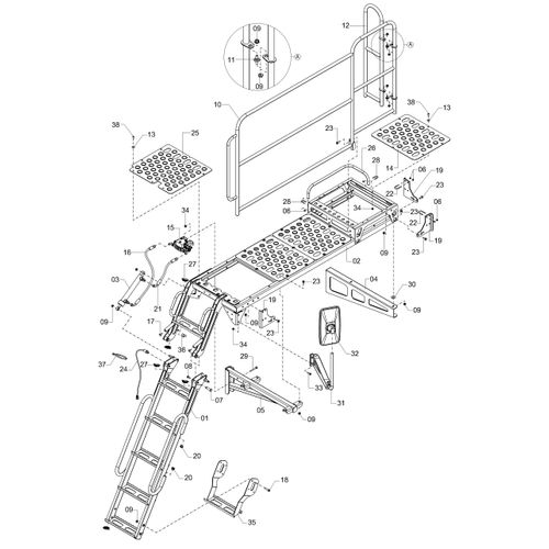 MÓDULO ACESSO DIANTEIRO 1220123 (CONJUNTO COMPLETO) MÓDULO ACESSO DIANTEIRO 1220123 (CONJUNTO COMPLETO)