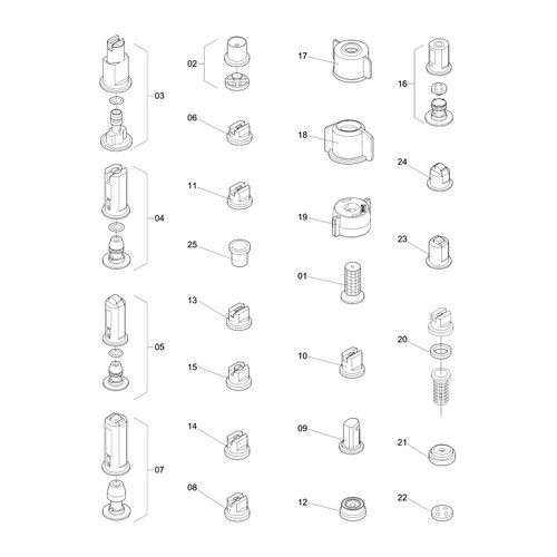 ROL DOS BICOS E OUTROS PARA PULVERIZAÇÃO - 278662 - VERSÃO - 0-0/0-  -0