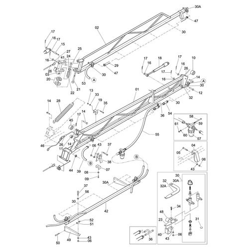 BARRA DE PULVERIZ.AUTOMAT.DE 14 M.- BICO 991257 (CONJUNTO COMPLETO) BARRA DE PULVERIZ.AUTOMAT.DE 14 M.- BICO 991257 (CONJUNTO COMPLETO)