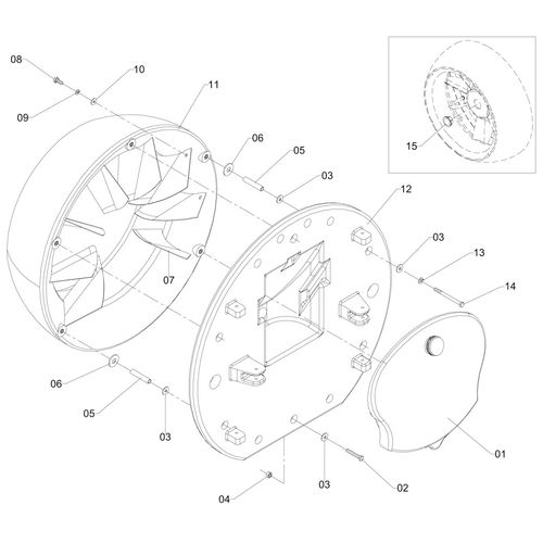 DEFLETOR A-500 S/DIRECIONADOR 169136 (CONJUNTO COMPLETO) DEFLETOR A-500 S/DIRECIONADOR 169136 (CONJUNTO COMPLETO)