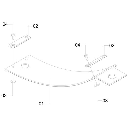 DIRECIONADOR ESQUERDO - INFERIOR 222612 (CONJUNTO COMPLETO) DIRECIONADOR ESQUERDO - INFERIOR 222612 (CONJUNTO COMPLETO)