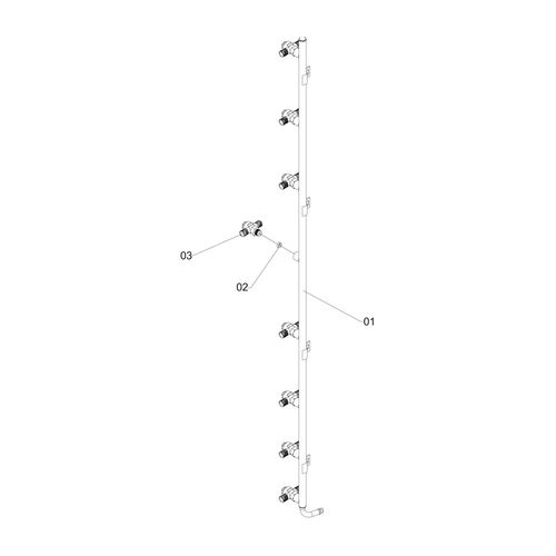 RAMAL ESQUERDO COMPLETO 8 BICOS 1197614 (CONJUNTO COMPLETO) RAMAL ESQUERDO COMPLETO 8 BICOS 1197614 (CONJUNTO COMPLETO)